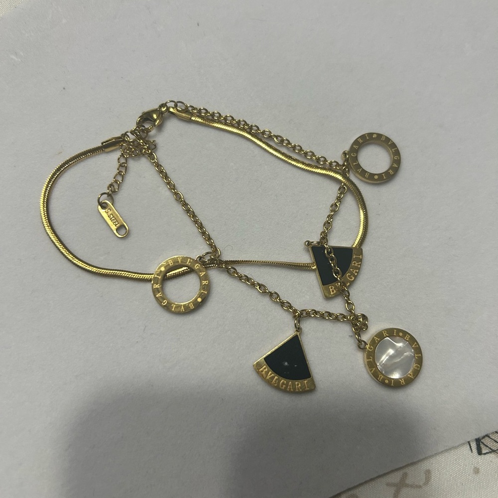 Elegant Gold Charm Bracelet